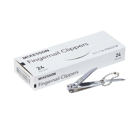 Mckesson Fingernail Clippers, Thumb Squeeze Lever, 24PK 16-FNC01J